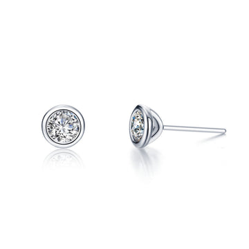 2.0 CTW Solitaire Stud Earrings